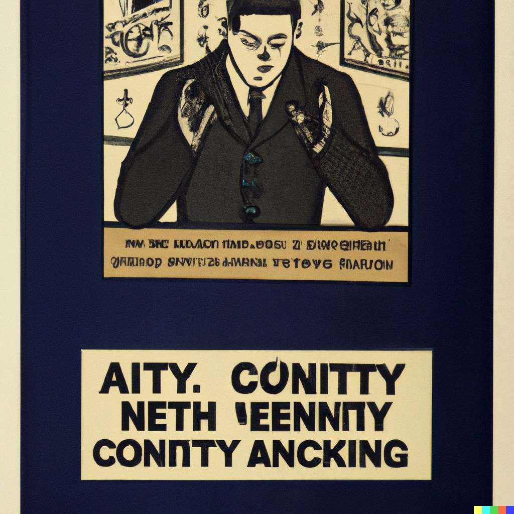 a representation of anxiety, government information poster from World War 2